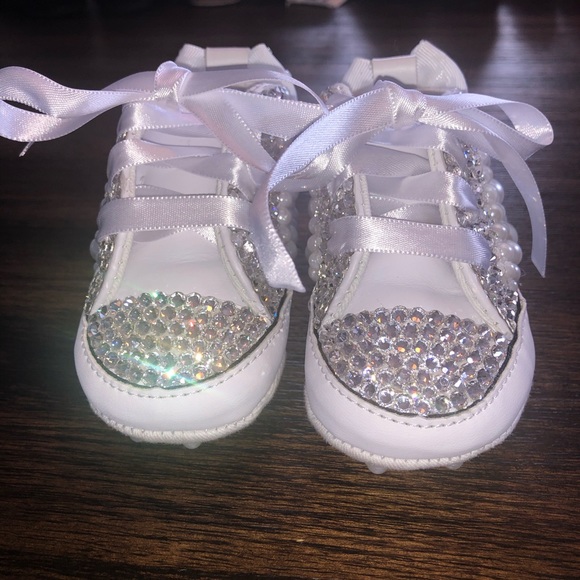 blinged out baby converse